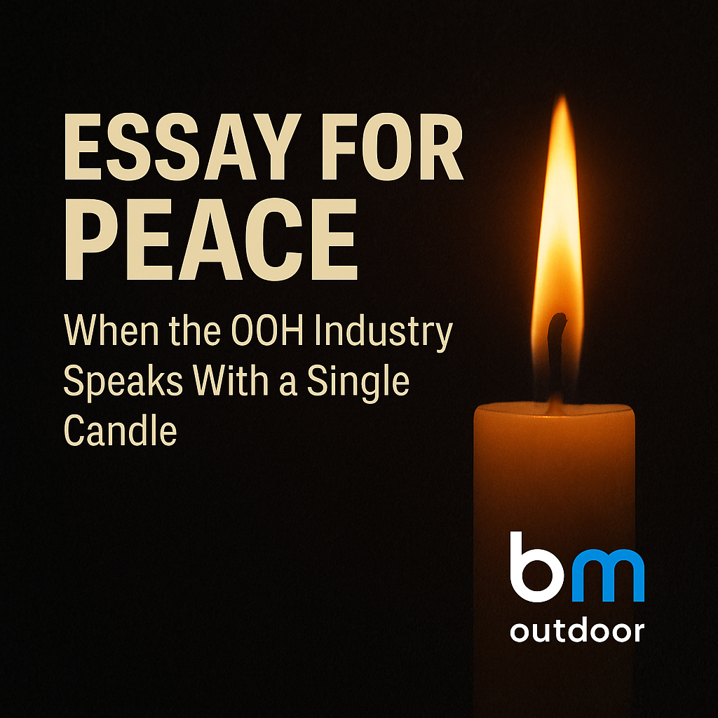 Essay for Peace: When the OOH Industry Speaks With a Single Candle